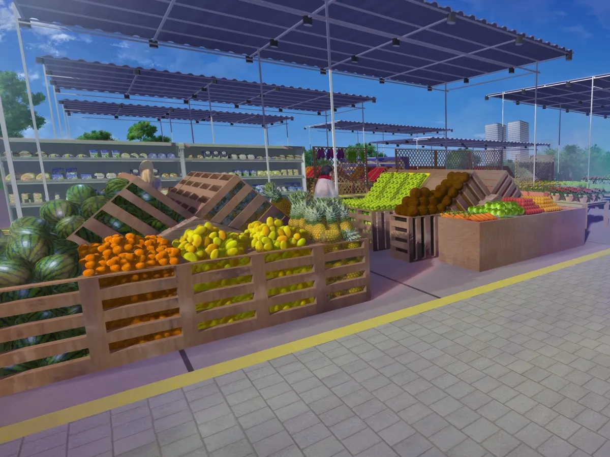 [Official Art] Farmer's Market - Huniepop