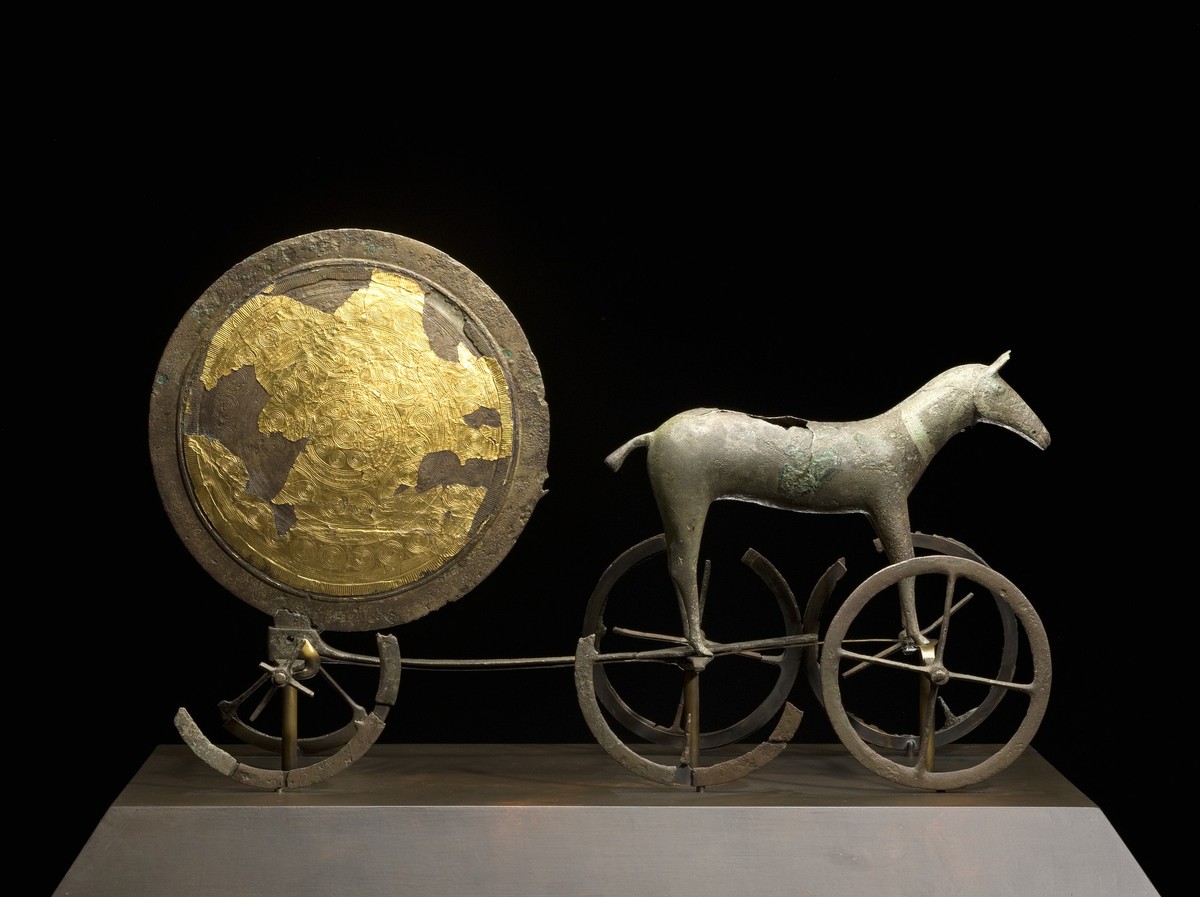 Trundholm sun chariot, ~1400BCE, Scandinavia