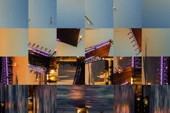 Photo puzzle game of gray concrete bridge