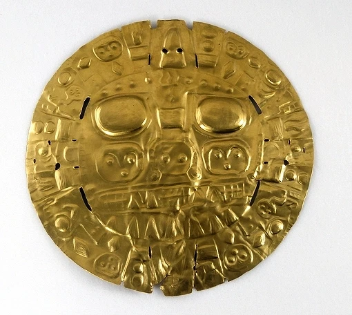 The Sol de Echenique, 2000-3000 year-old Pre-Inca gold medallion