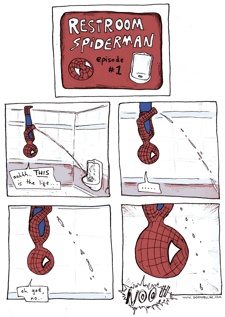 Restroom Spiderman - Deathbulge