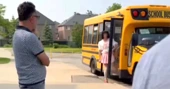 Toronto-area school bus driver seen in vehicle with ‘Lolita’s Line’ sign in window removed from route