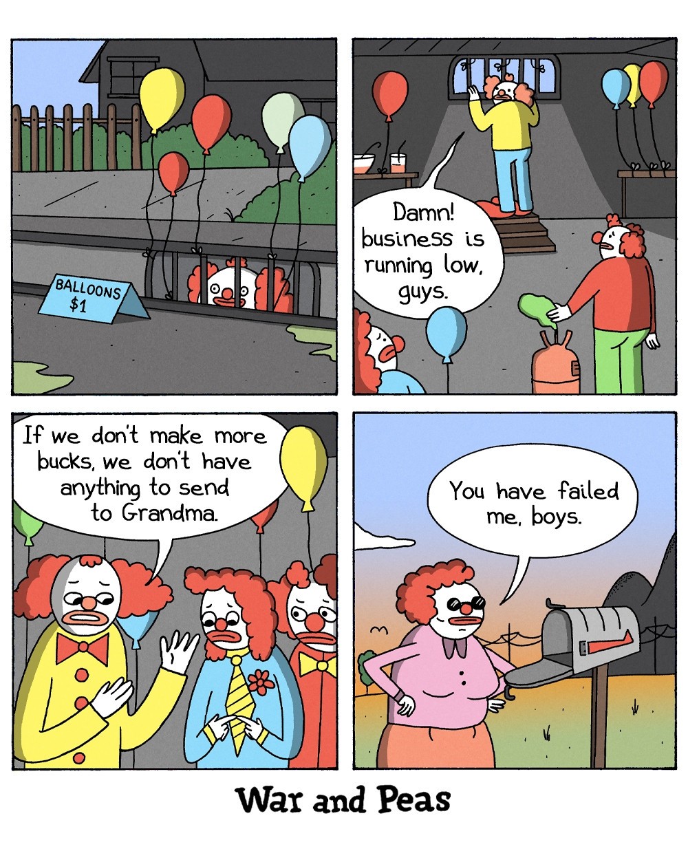 Business is running low (War and Peas)