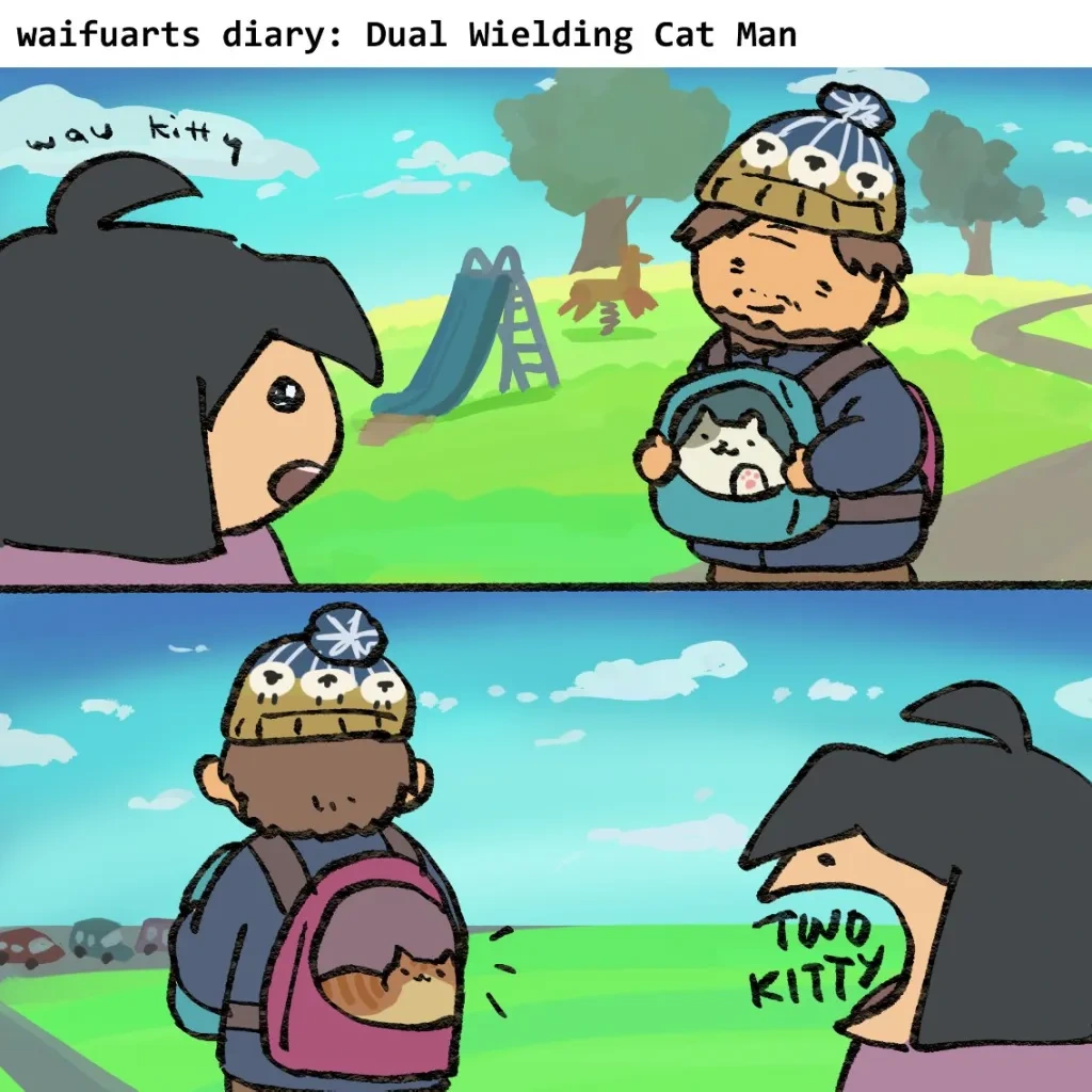The Dual Wielding Cat Man