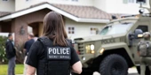 ICE Deploys Armored Convoy to Arrest Flier Distributor in California