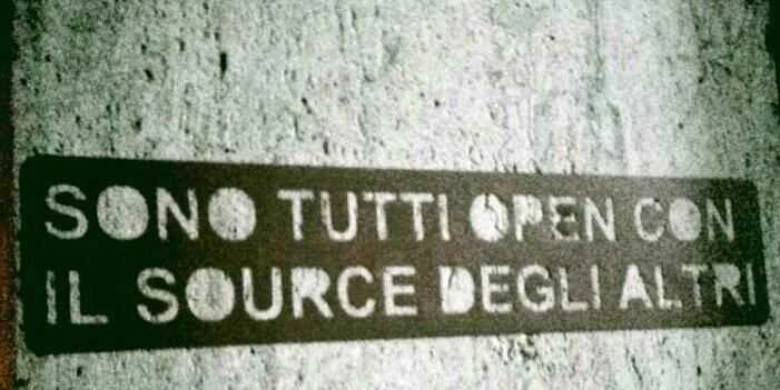 siamo tutti open con il source degli altri