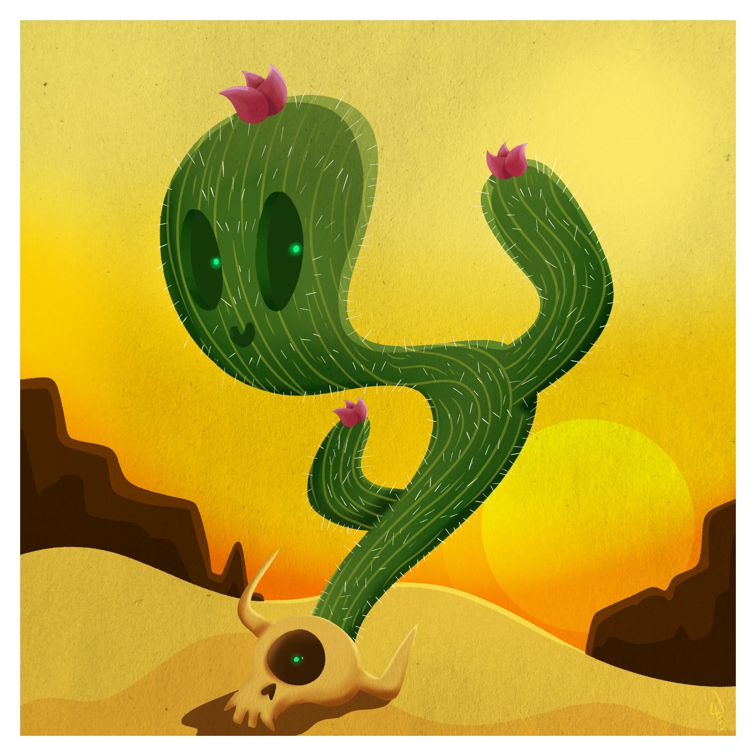 Inktober Day 4: Cactus