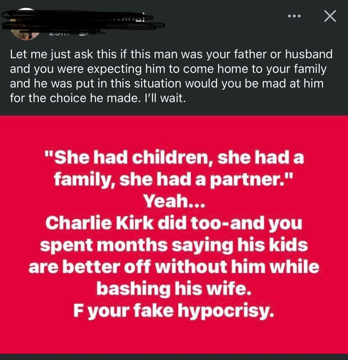 I shared about my aunt, now this is a coworker of mine.