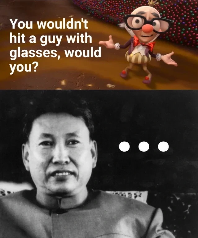 "No! Never! Unless... you were a dangerous intellectual..."