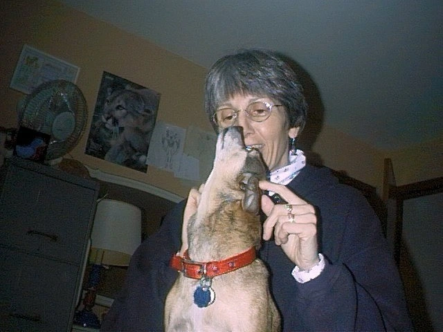My dog, Bob, and my mom, Mom