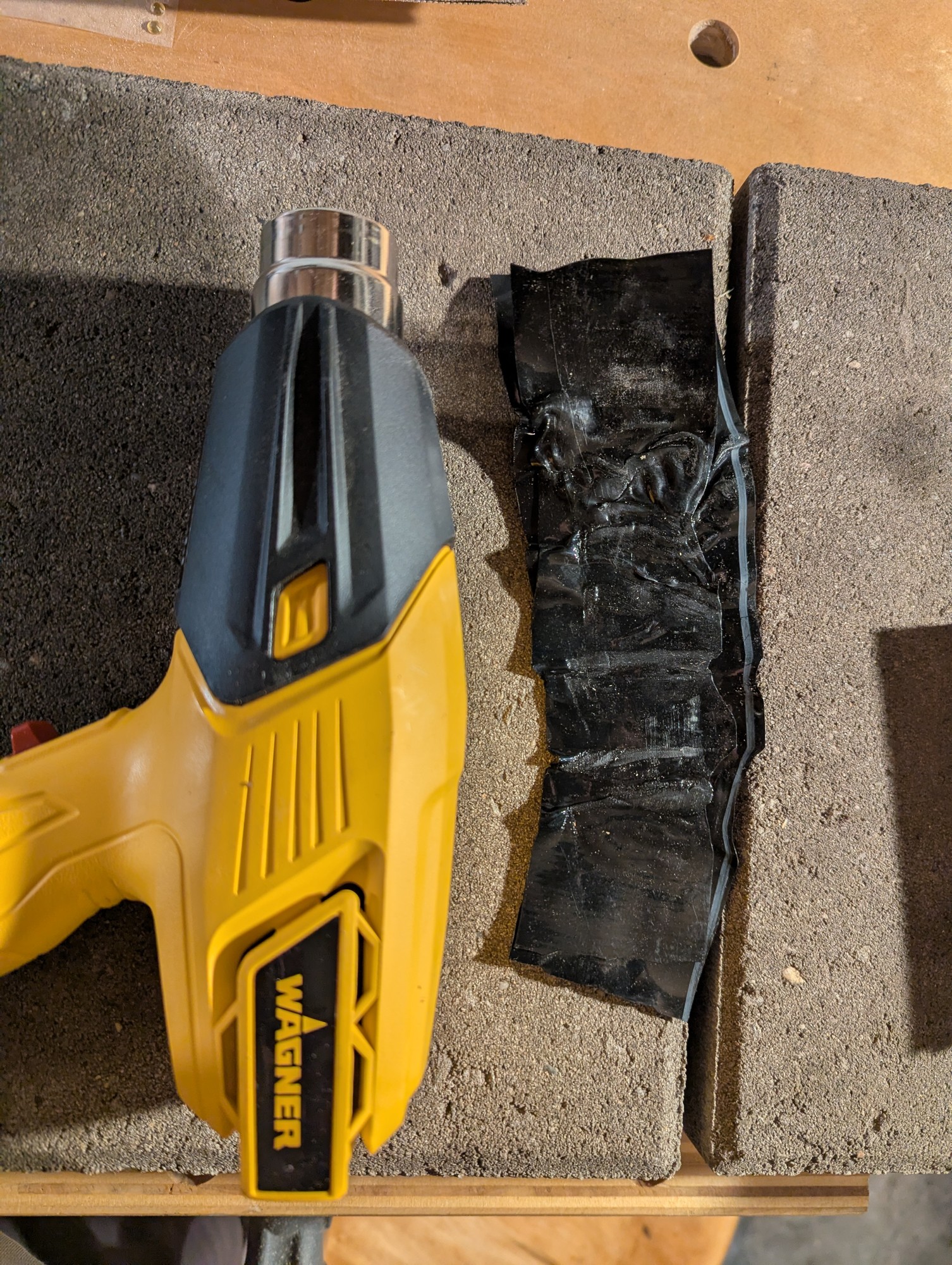 heat gun and scrap