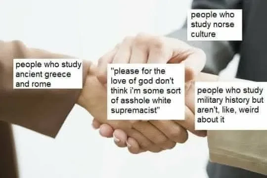 We are good, WHOLESOME enjoyers of violent history here!