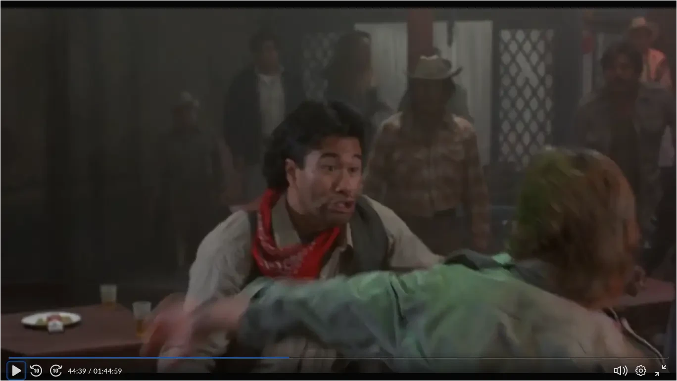 Firewalker - man about to get hit in bar fight