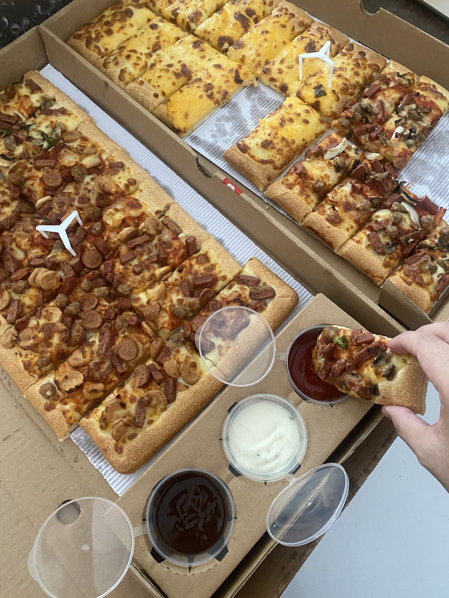 Three dipping sauce