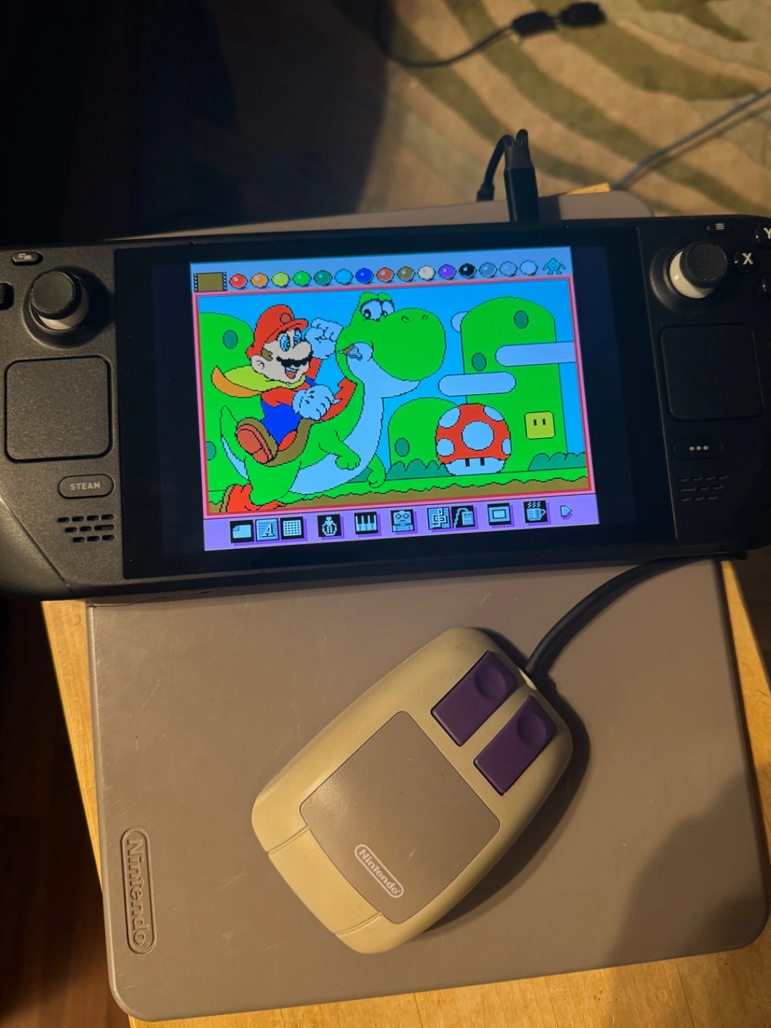 I am in utter disbelief that I got my Steam Deck using an SNES mouse