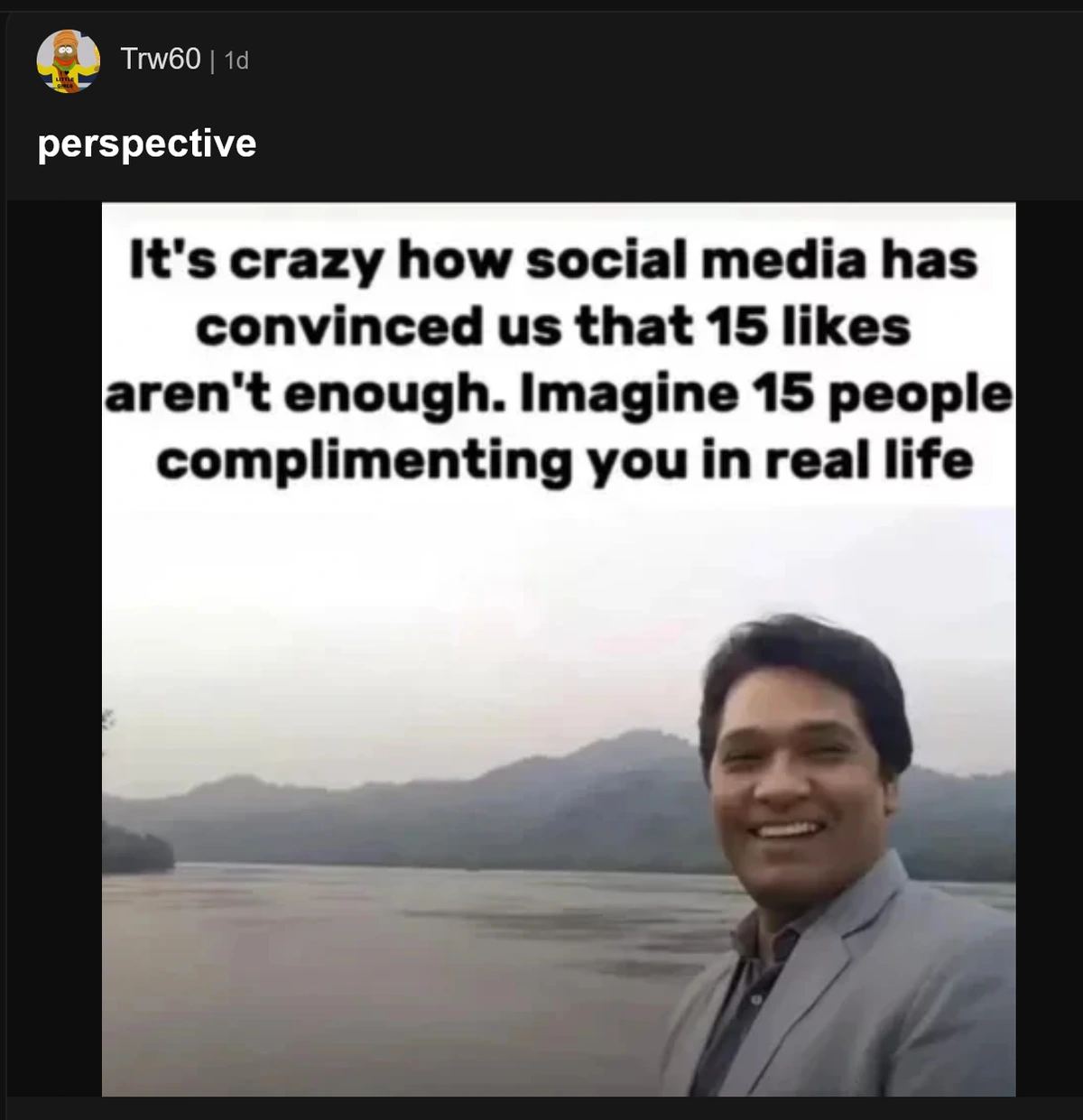 I think about this a lot. Even if a person "only" got 300 views, imagine those 300 people in front of you staring at you.