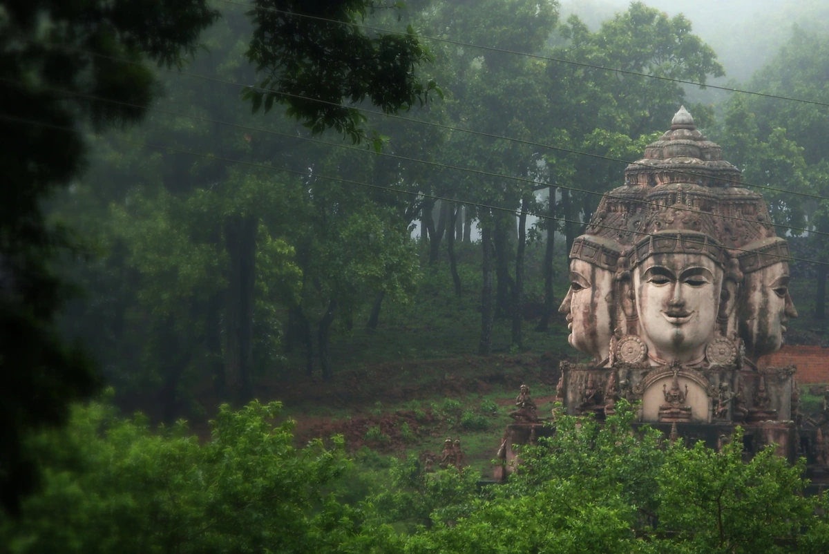 Hindu shrine in Amarkantak, Madhya Pradesh, India