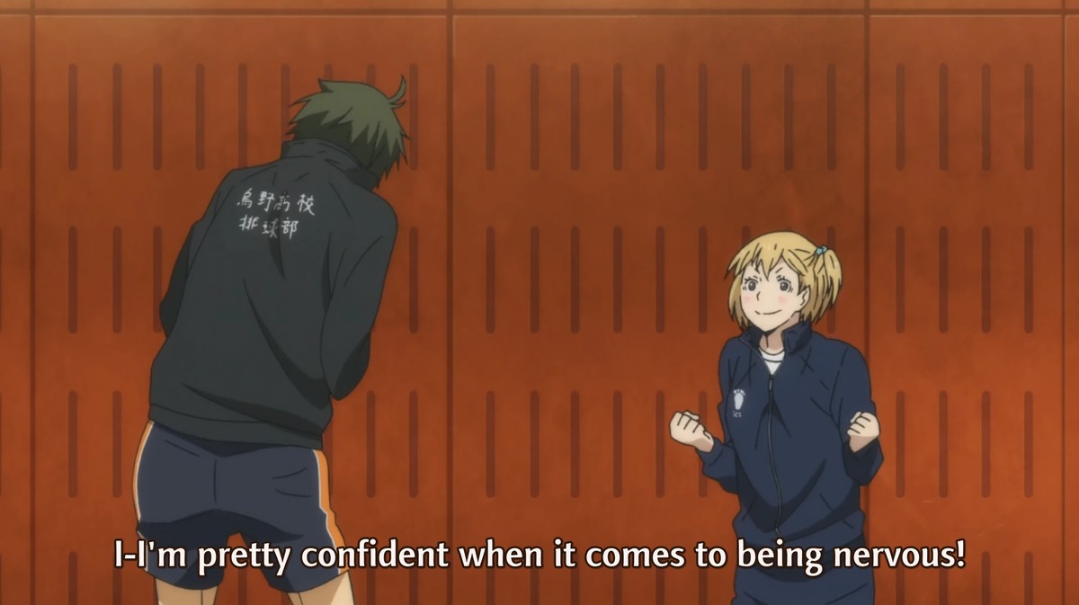 I-I'm pretty confident when it comes to being nervous!