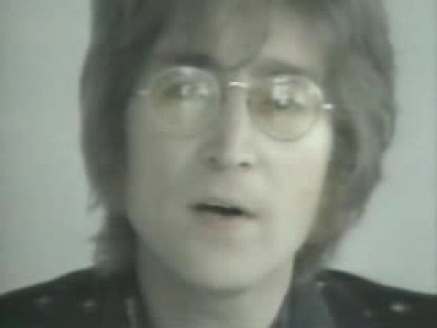 picture of John Lennon from Imagine video