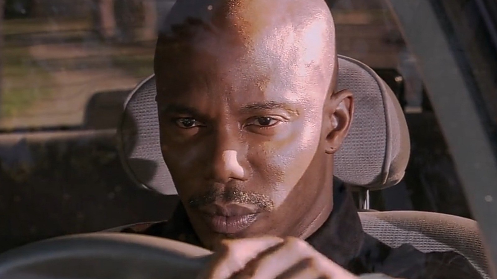 Meme with Doakes character from Dexter TV show being suspicious
