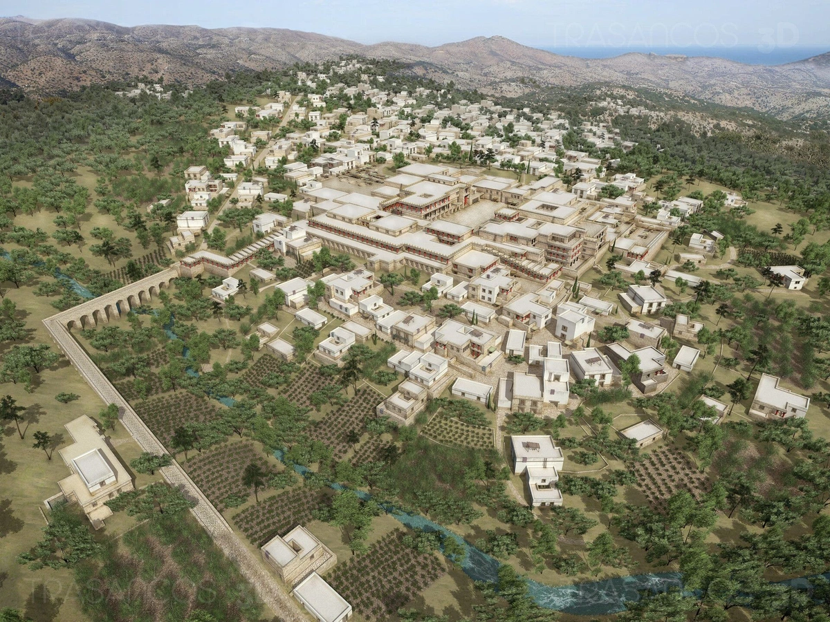 Imagining of Bronze Age Knossos, Crete