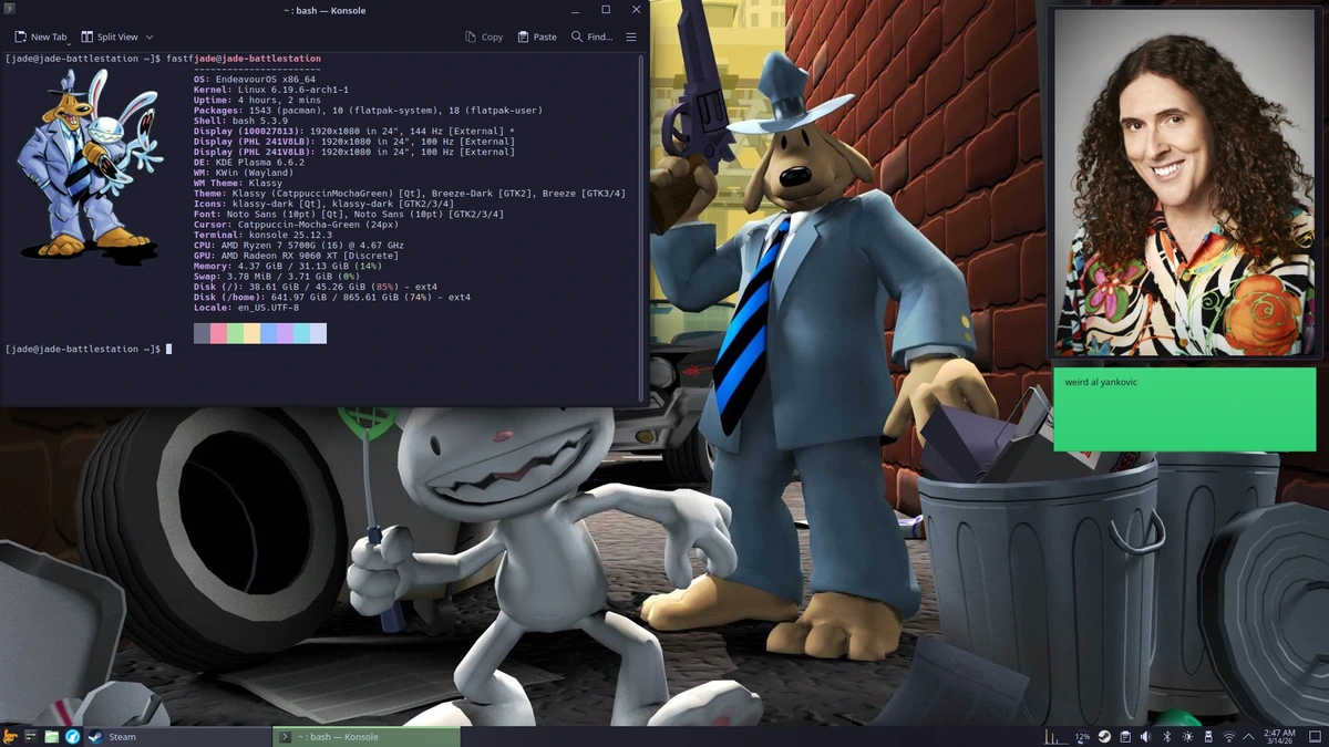 Did a thing to my desktop recently.