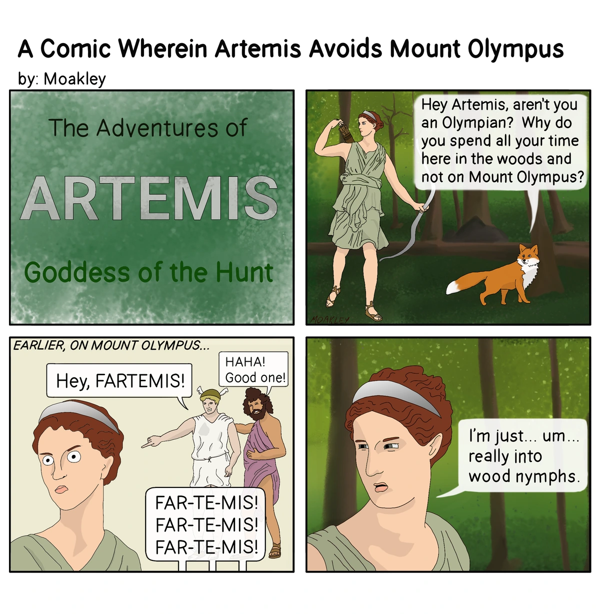 [A Comic Wherein] Artemis Avoids Mount Olympus