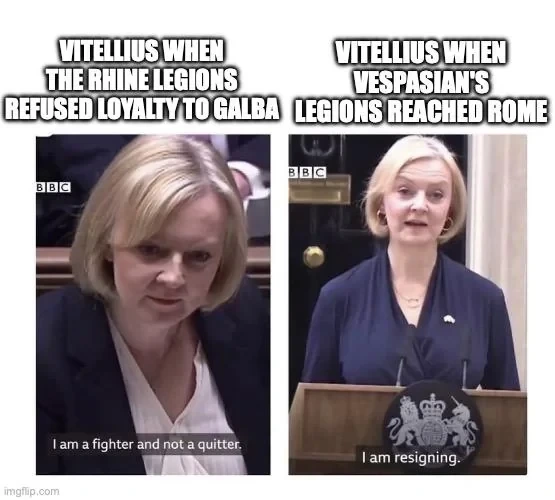 Vitellius might have outlasted a head of lettuce, but a head of cabbage? No chance!