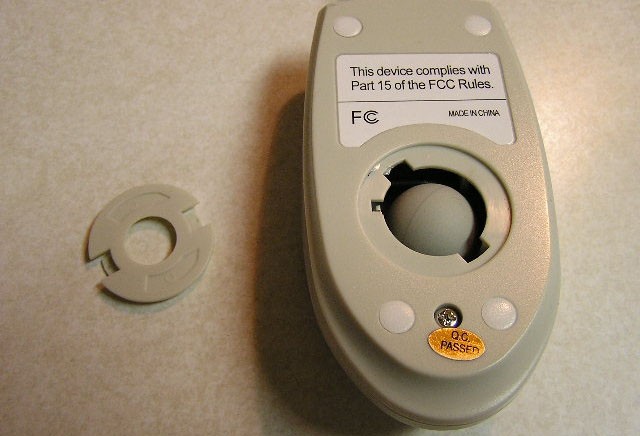 90's mouse internal trackball.