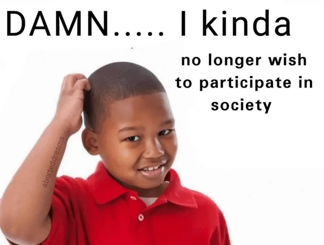 No offense to society