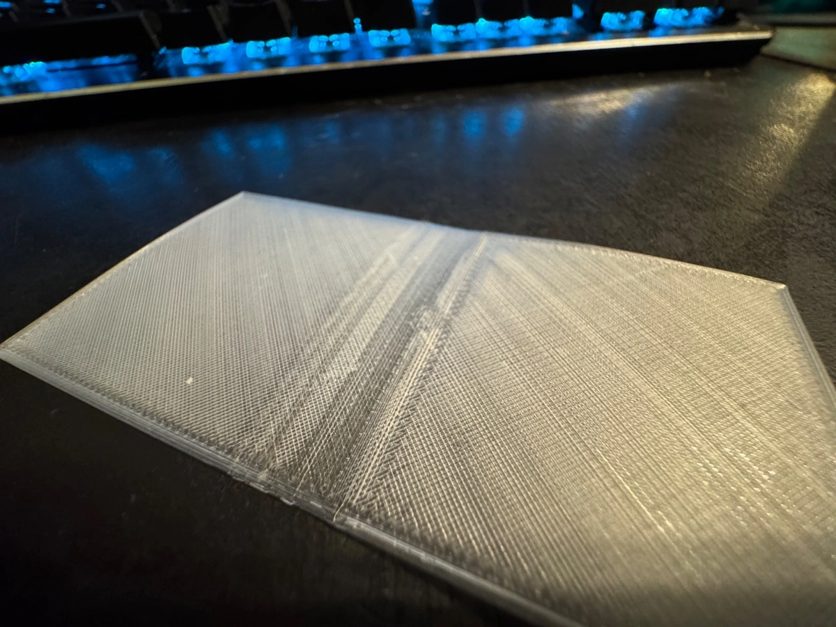 I know it doesn't look like much, but this is 2 separate prints fused into one