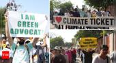 Affordable public transport is a right, not a privilege: Delhi youth joins Climate March - The Times of India