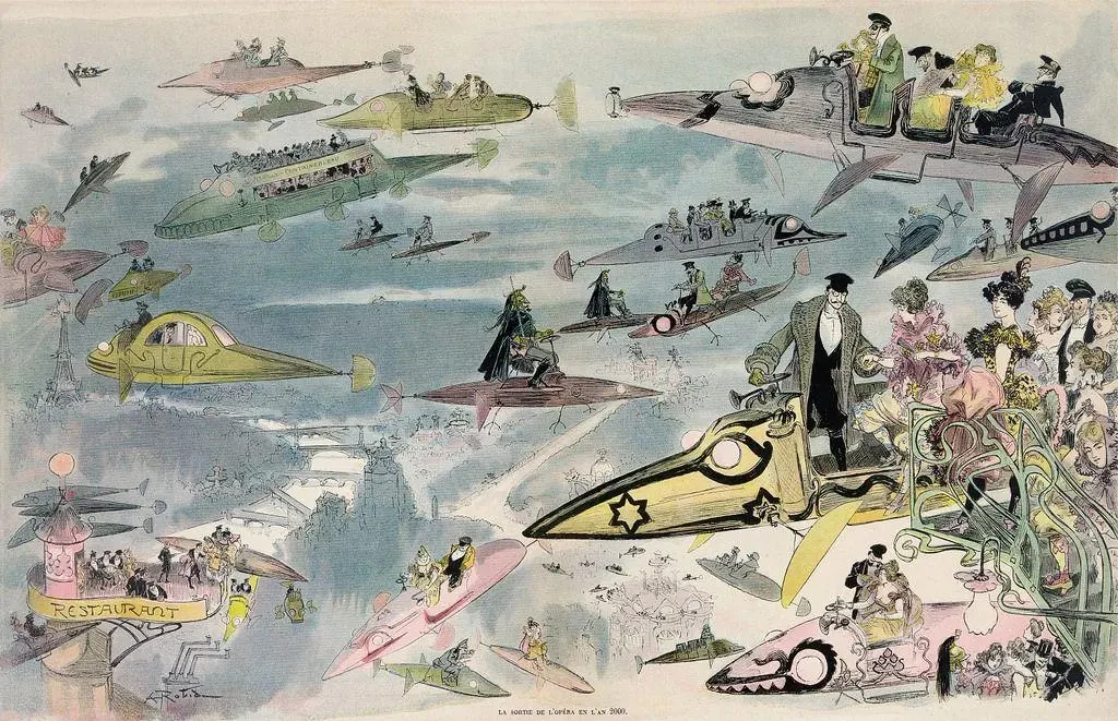 Leaving the Opera in the Year 2000 - Albert Robida