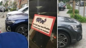 'Don't be a Putin': Uccle residents take action against parked cars 'annexing' pavement