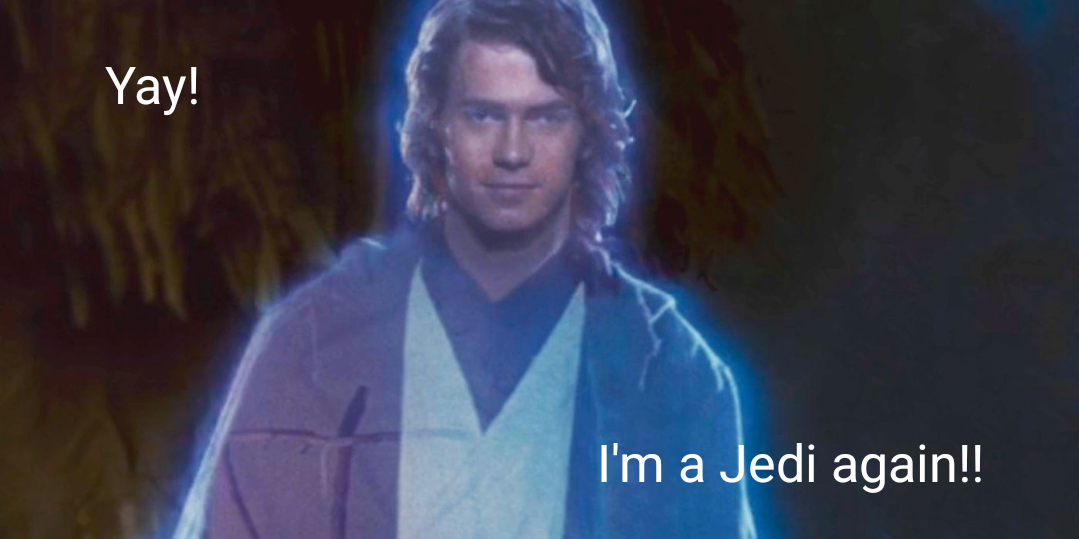 Yay! I'm a Jedi again!!
