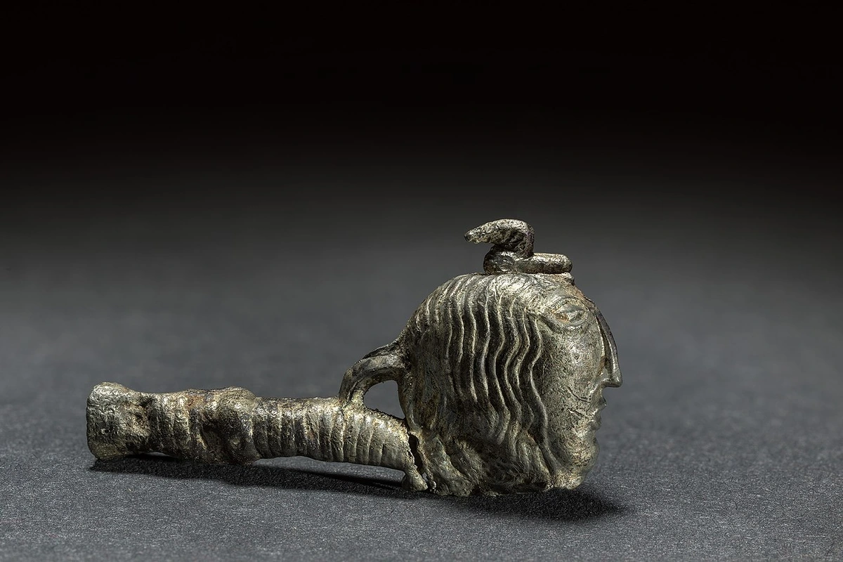 Silver flute from Bruges, Belgium, between 1275 and 1350 AD