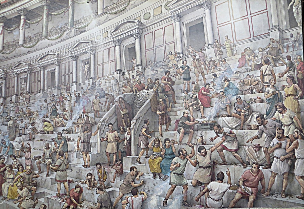 A lively day at the Colosseum