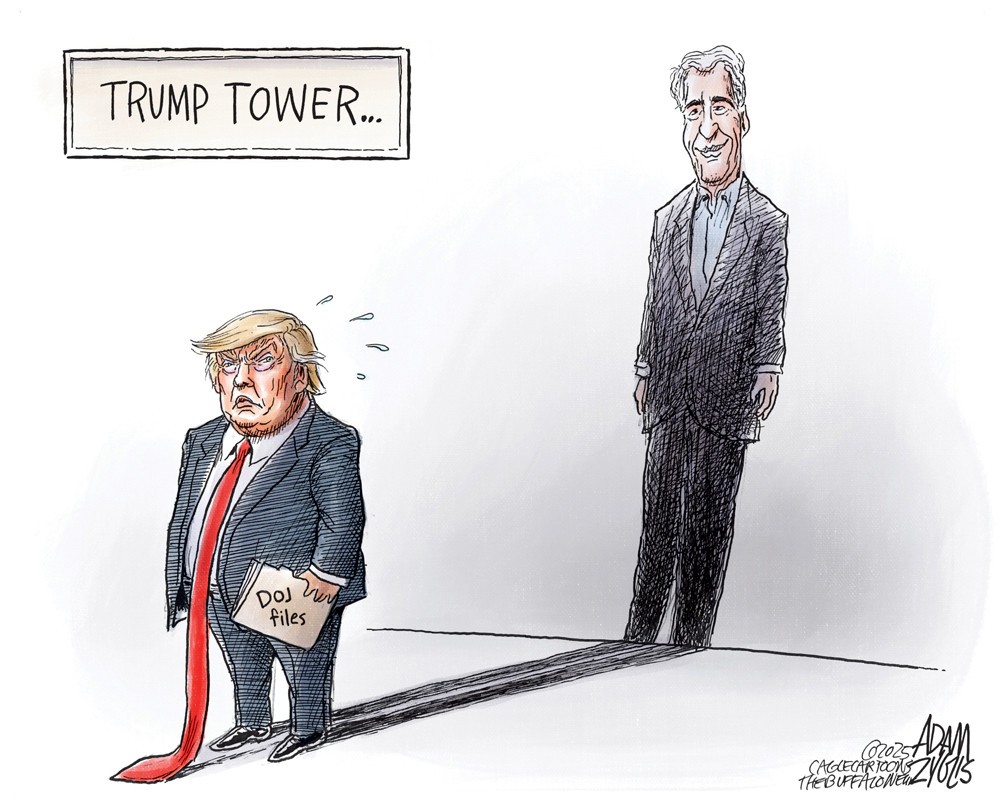 Still Following Him by Adam Zyglis