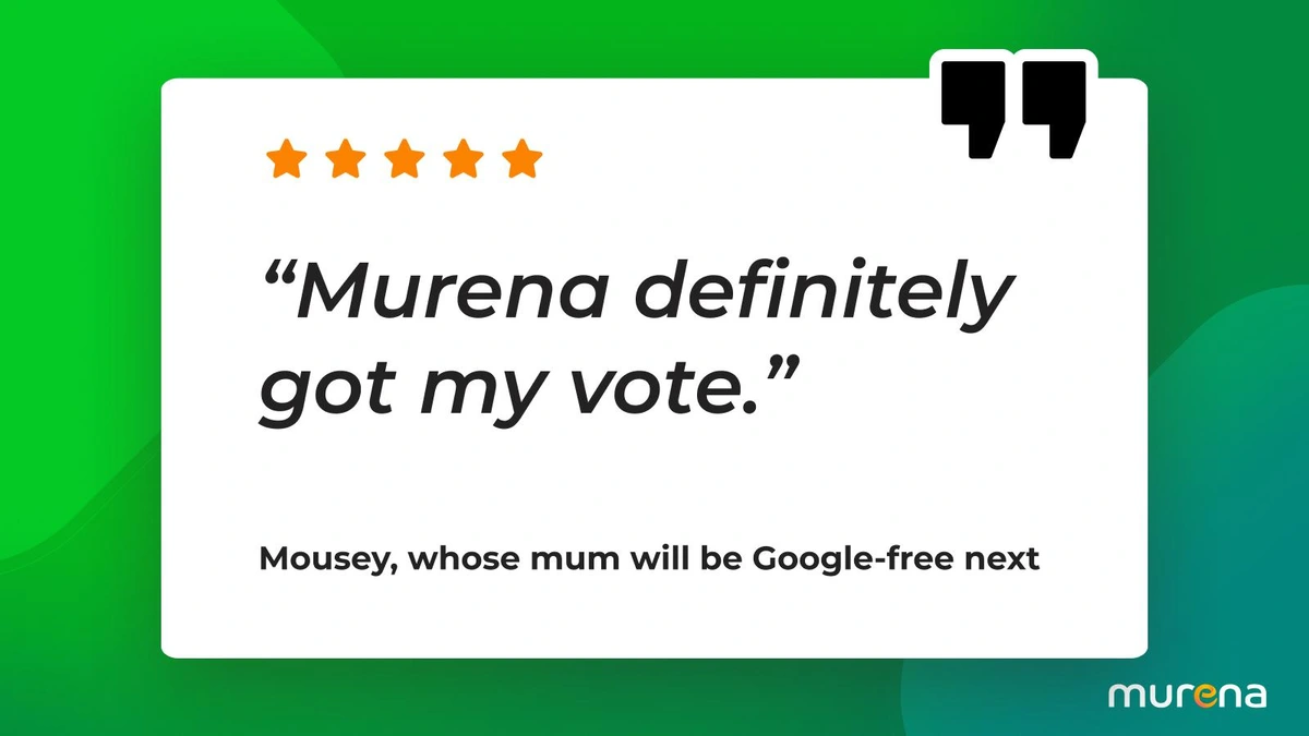 User quote by Mousey, saying that Murena definitely got his vote