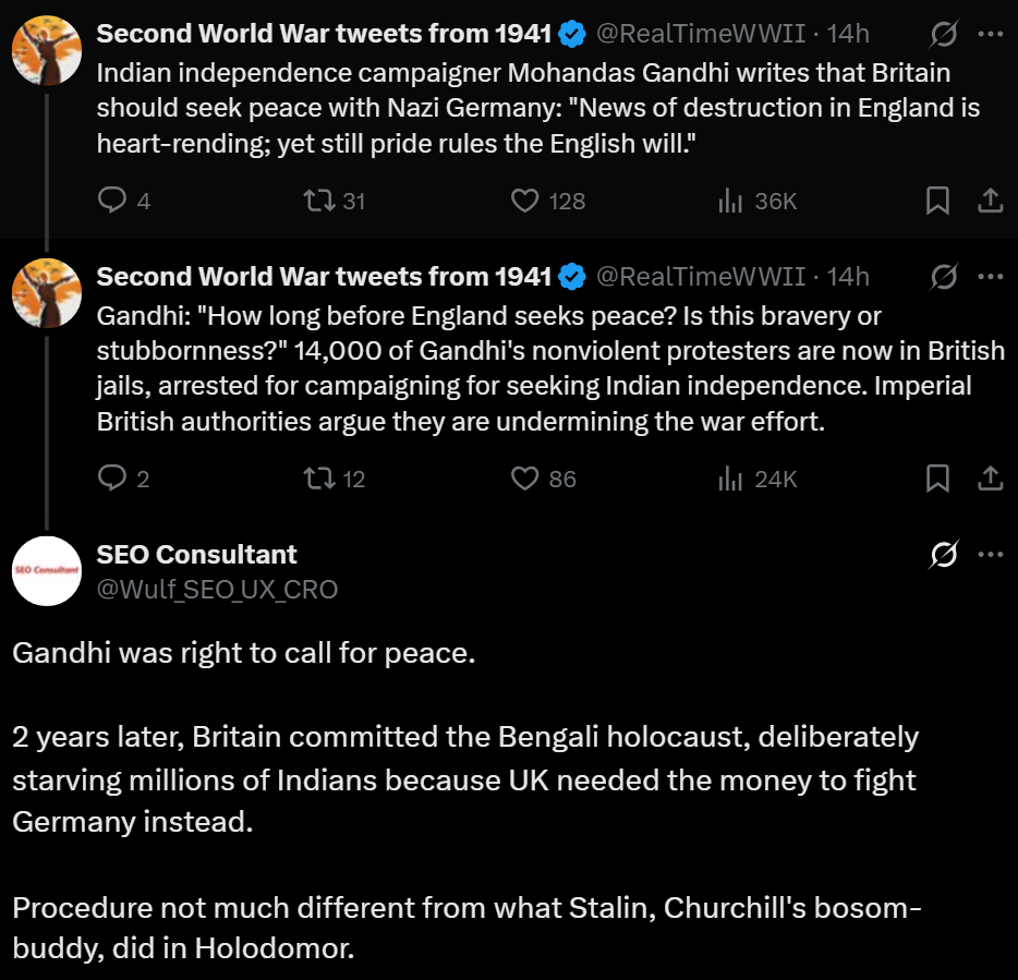 Why did gandhi ask britain to seek peace with nazi germany?