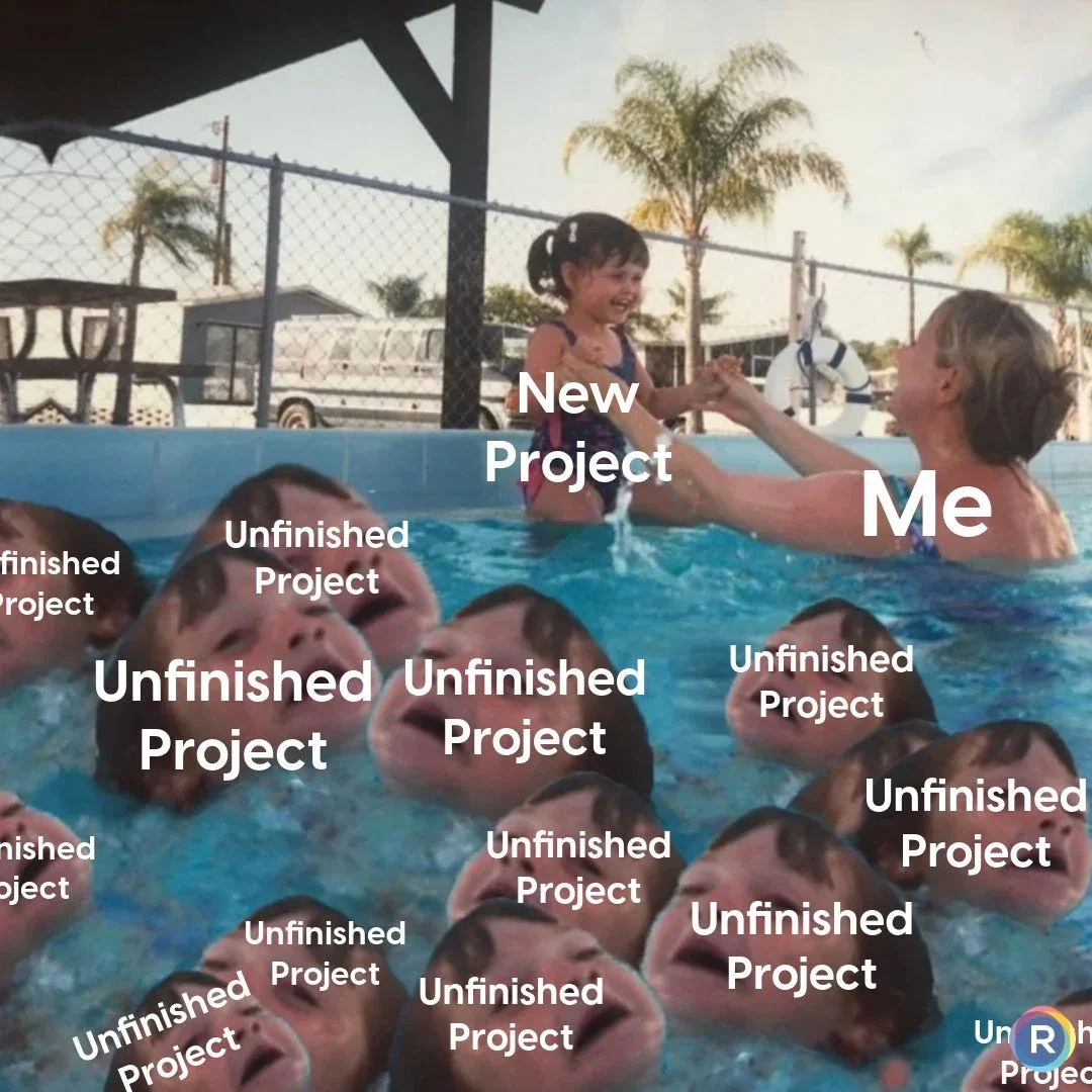 Insert skeleton at the bottom for the projects you’ve forgotten that you started.