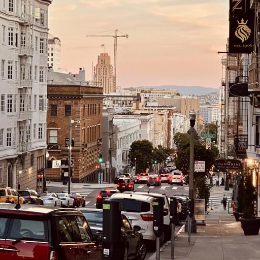 A photo of sunset vibes in SF
