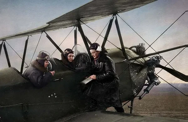 Pilots of the "Night Witches", female Soviet pilots who fought against the Nazi invaders, WW2, 1942