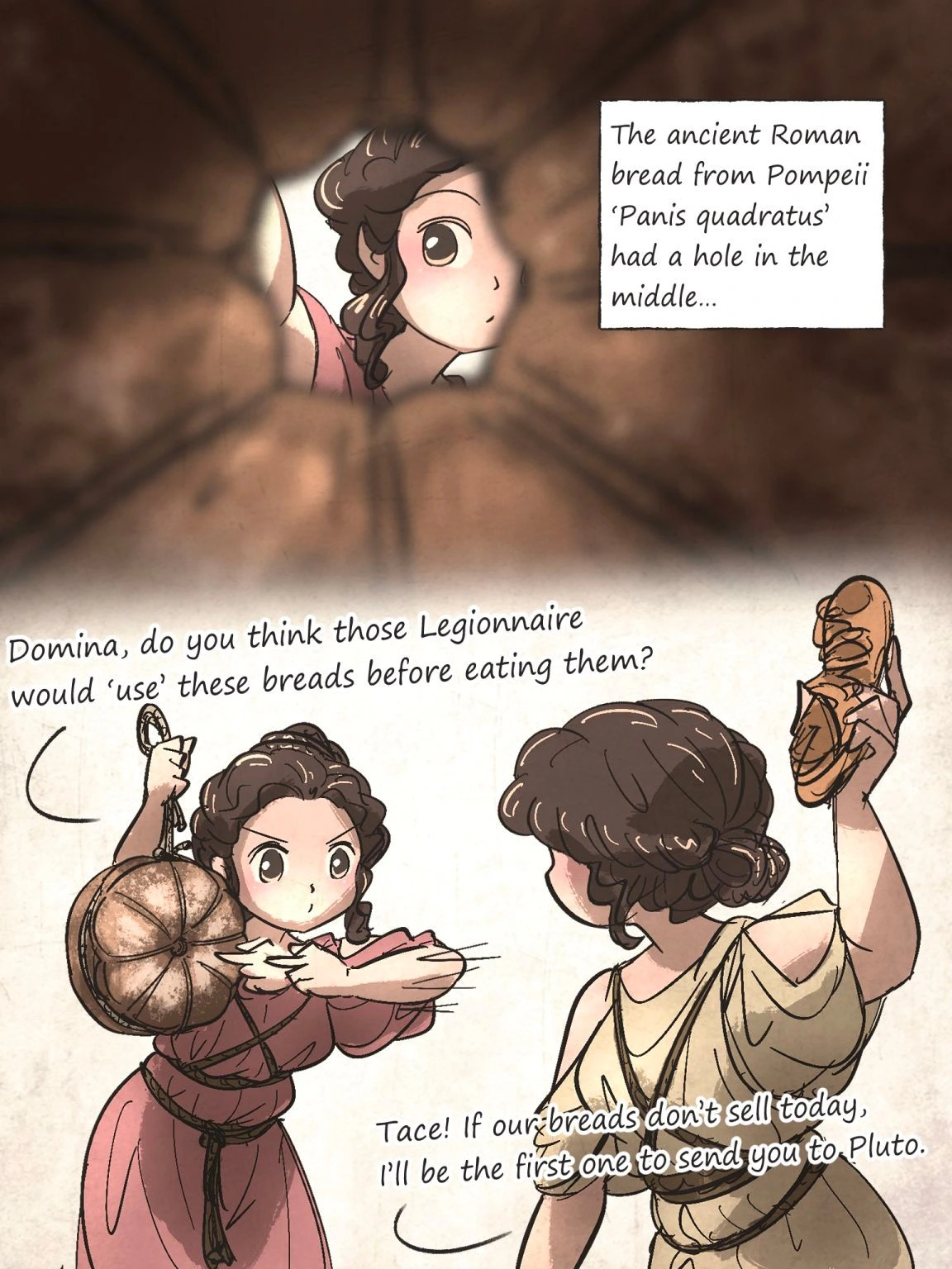 "Legionary! Befouling rations is a FLOGGING (unless one of your tentmates likes the topping)" (Ironlily)