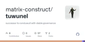 GitHub - matrix-construct/tuwunel: successor to conduwuit with stable governance