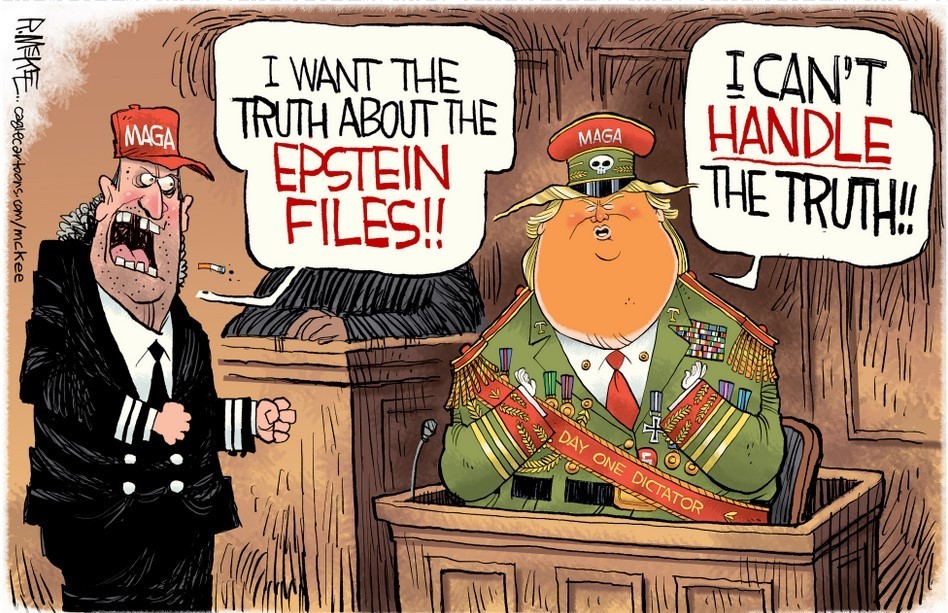 Trump Epstein Files Few Good Men by Rick McKee