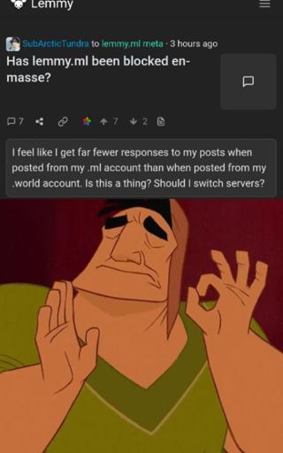 Good job everyone blocking and boycotting .ml! It's having an effect, users are noticing and MAUs on their comms are falling!
