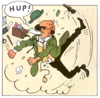 Tintin Tuesday: a panel from "Flight 714"
