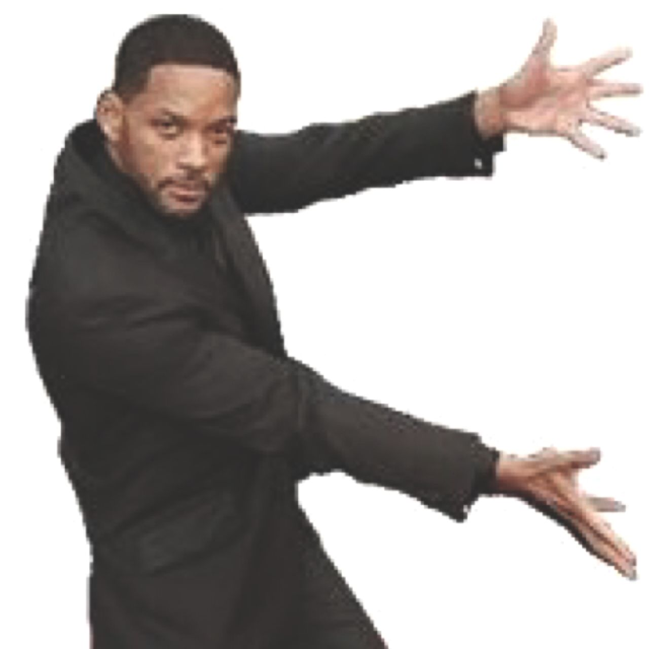 will smith posing with hands out to side png