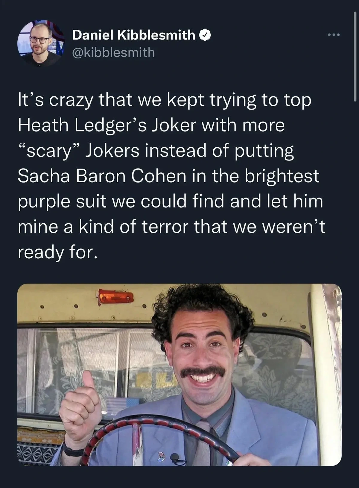 That's.... a good point